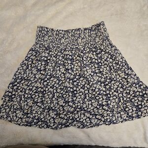 Rails Navy and White Floral Mini Skirt